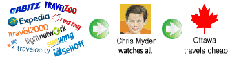 Chris Myden watches all for the cheapest flight deals and all inclusive vacations from Ottawa.
